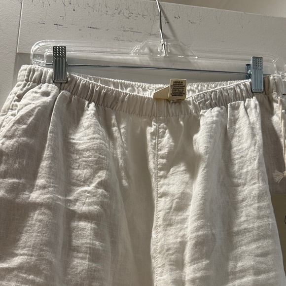 Joie Women’s Cream Linen Joggers - Picture 8 of 9